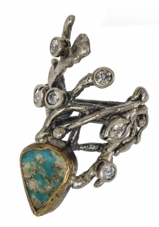 Turquoise Branch Ring