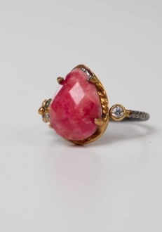 Strawberry Drop Ring