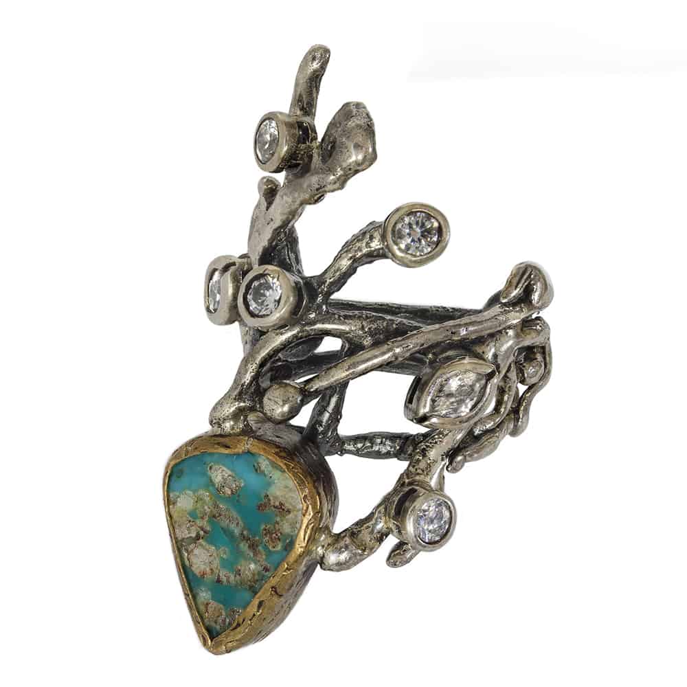Turquoise Branch Ring