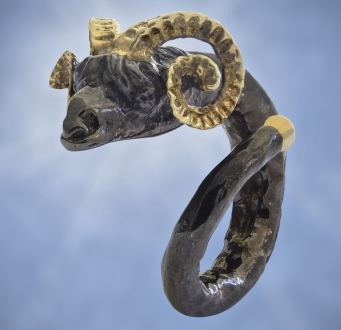 Rams Head Ring