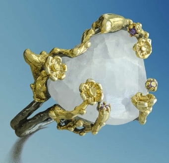 Opalicious Flower Ring