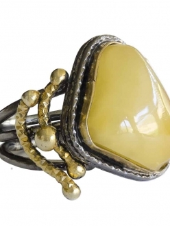 Rare Honey Amber Ring
