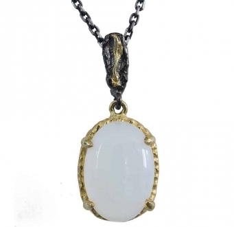 Moonstone Cabochon Pendant