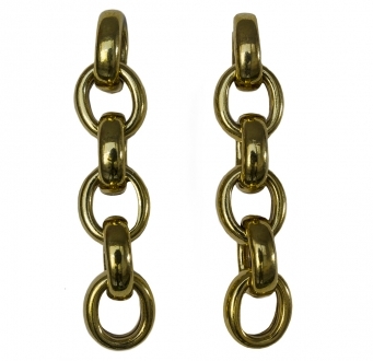 Gold Chain Link Earrings