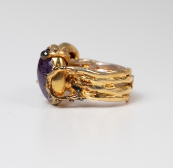 Purple Passion Amethyst Gold/Silver Ring