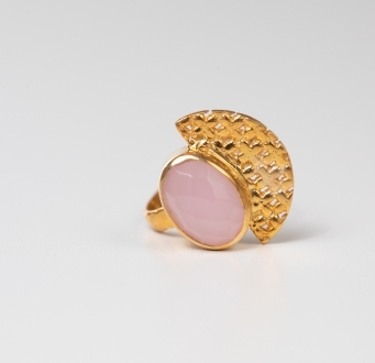 Cosmo Pink Quartz RIng