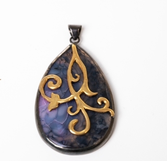 Dream Agate Slice Pendant