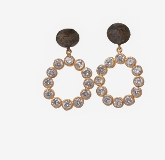 Disco Sparkling Swarovski Crystal Earrings