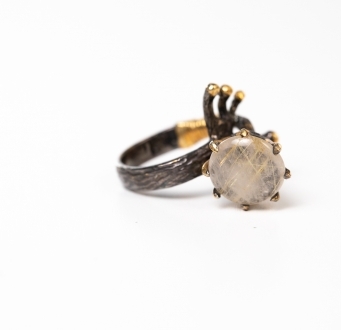Wraparound Quartz Crystal Ring