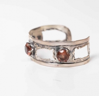 Silver and Zultanite Cuff