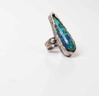 Azurite Malachite Energy Ring
