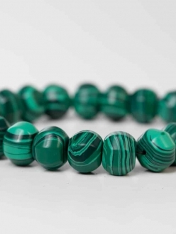 Green Malachite Beaded Bracelet
