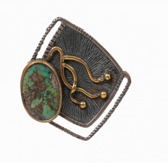 Turquoise Baby Snake Pendant