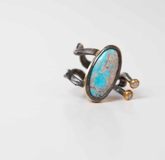 Blue Turquoise Ring