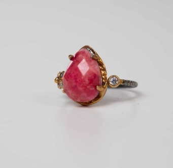 Strawberry Drop Ring
