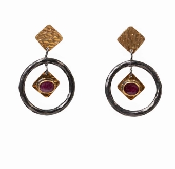 Ruby Drops Earrings