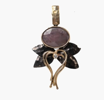 Sapphire Dragonfly Pendant