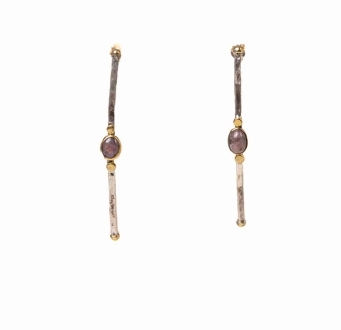 Garnet Crystal Earrings