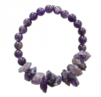 Raw Amethyst Bracelet