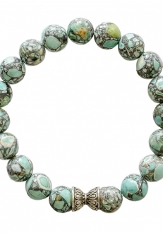 Turquoise Bracelet with Silver Accent