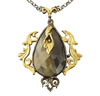 Multi-Color Sapphire Pendant