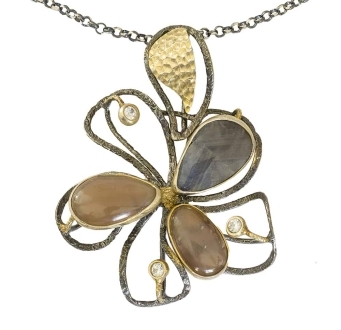 Contemporary Multi-Stone Pendant